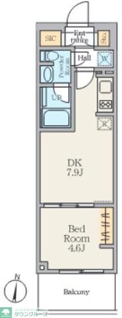 Alivis笹塚の物件間取画像